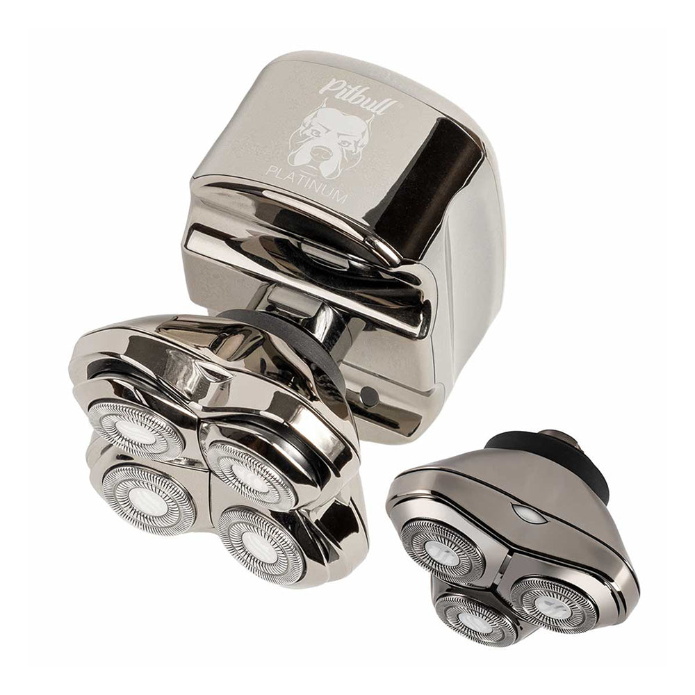 Skull Shaver Pitbull Platinum PRO PX5 with Bonus Blade – Skull